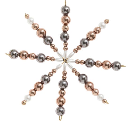 Set complet pour 5 étoiles en perles « Cuivre »