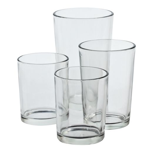 Verres à bougie chauffe-plat VBS, set de 4