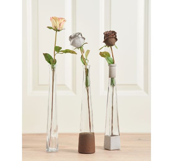 VBS Glasflaschen "Geo", 3er-Set