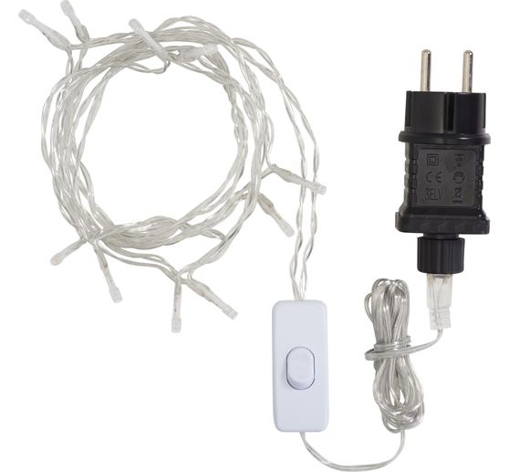 VBS LED snoer lampie met schakelaar, ronde schakeling, 10 LED's