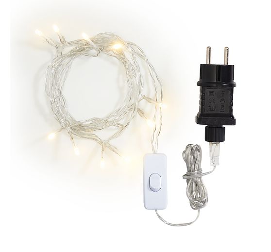 VBS LED snoer lampie met schakelaar, ronde schakeling, 10 LED's