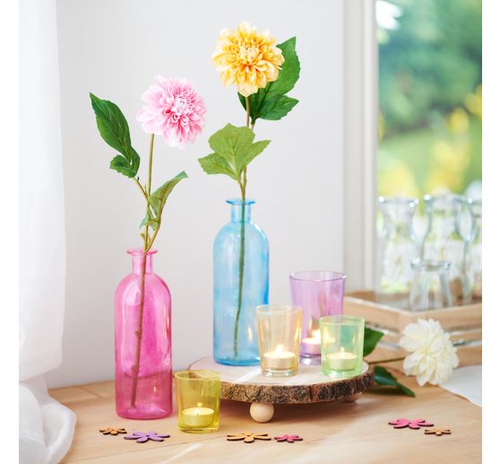 Holz Dekoplatte mit Rinde, auf F&uuml;&szlig;en, natur