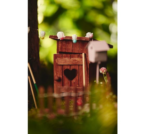 Miniatuur toilethuis 