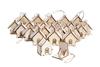 VBS Decoratieve hanger "Huisje", 24 stuks, multiplex