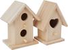 VBS Decoratieve vogelhuisjes "Minis", set van 2