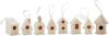 VBS Decoratieve vogelhuisjes "Minis", set van 8