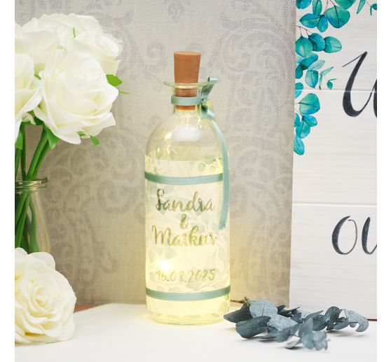 VBS Glazen vazen "Bottle", 2 stuks