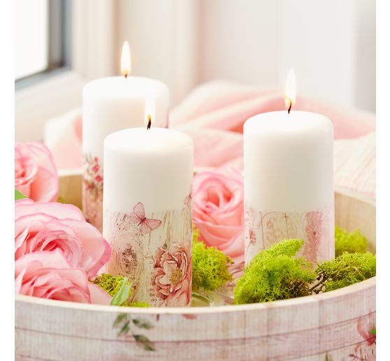 Stumpenkerze, &Oslash; 6 x 12 cm