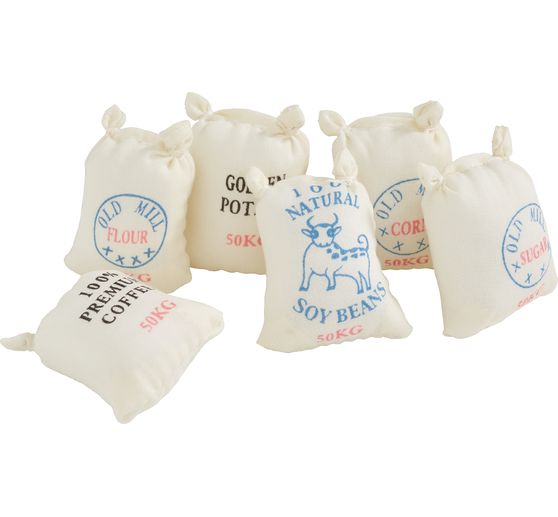 Sacks with overprint