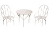 Mini seating group 3pcs., white,2 chairs+1table