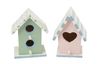 VBS Decoratieve vogelhuisjes "Minis", set van 2