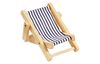 Bain de soleil déco en bois, Bleu/Blanc, env. 10 cm