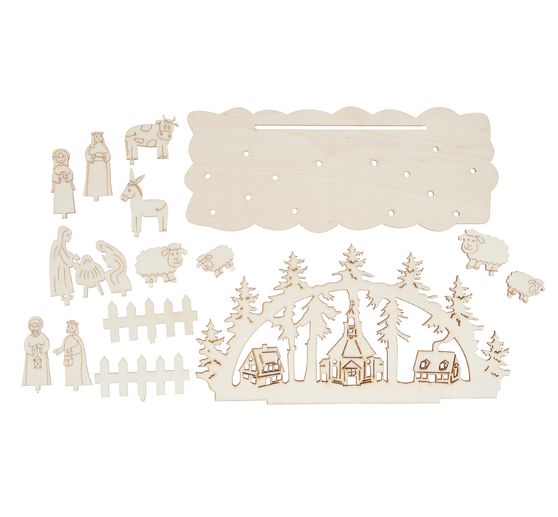 VBS Houten bouwpakket "Kerststal"