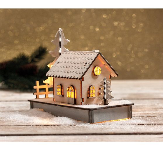 Houten bouwpakket "Huis van lichtjes