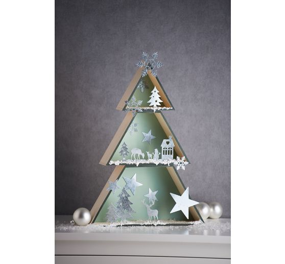 Tannenbaum Holzboxen-Set