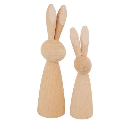 Wooden rabbits figure cone