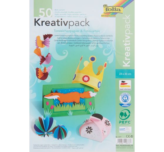 Kreativset Tonpapier & Fotokarton, 50er Set