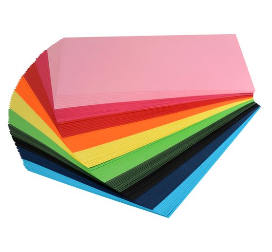 VBS Papier blok "Geassorteerde kleuren", 100 vellen