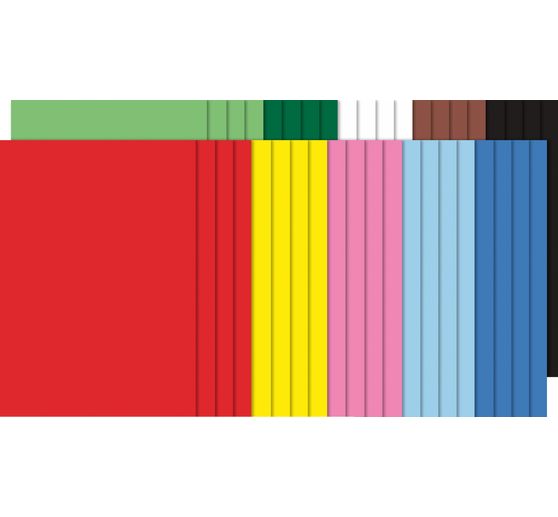 Knutselkarton "Geassorteerde kleuren", 250 vellen, DIN A3