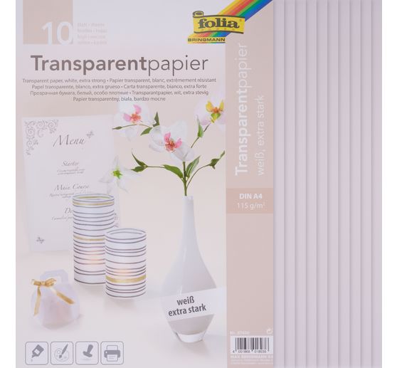 transparant papier, 10 vellen