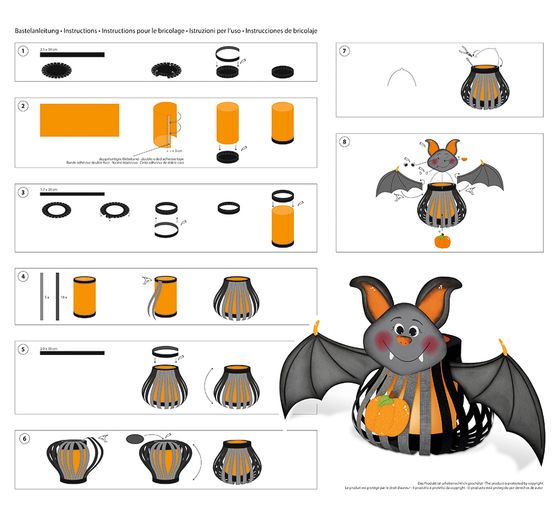 Laternen-Bastelset "Fledermaus"