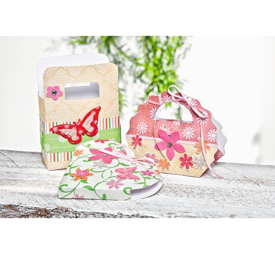 Kreativ Schablonen "Bella", 3er Set, Geschenkschachteln