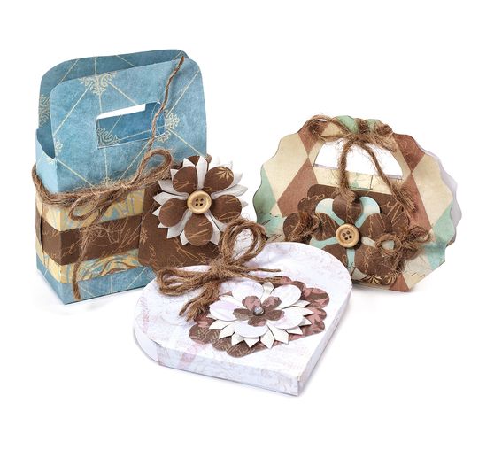 Kreativ Schablonen "Bella", 3er Set, Geschenkschachteln