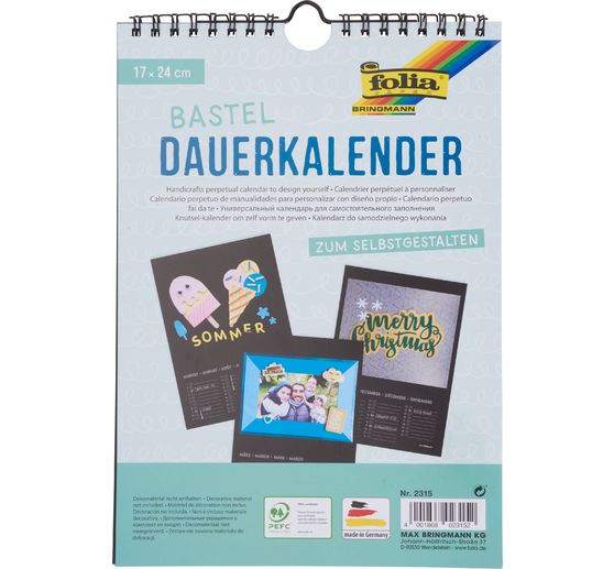 Handwerkkalender, 17 x 24 cm