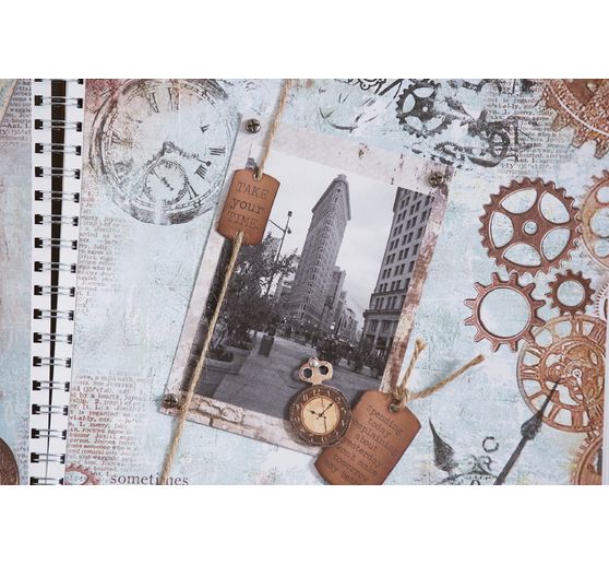 Scrapbook block "Clockwise"