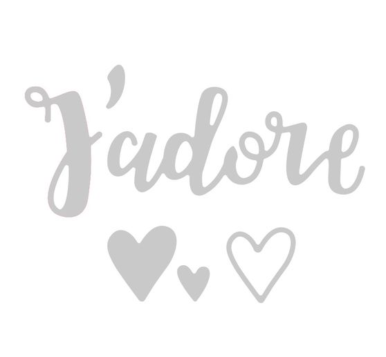 Sizzix Thinlits Stanzschablone "J''adore"