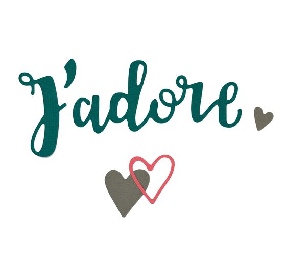 Sizzix Thinlits ponssjabloon "J'adore"