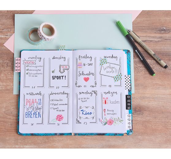 Washi Tape Set "Mint/Gold Foil"