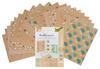 Motif block"Kraft paper with motif print"