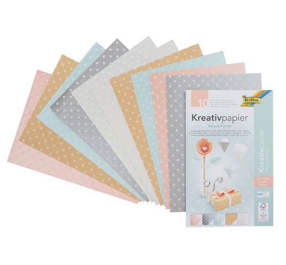 Papier créatif « Pois velours »