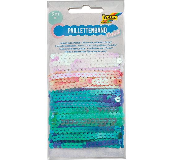 Sequin linten "Pastel-mix"