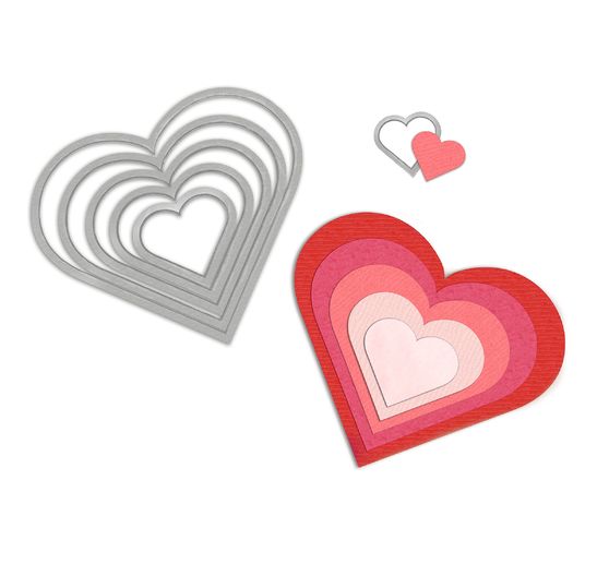 Sizzix Framelits "Hart" Ponssjabloon