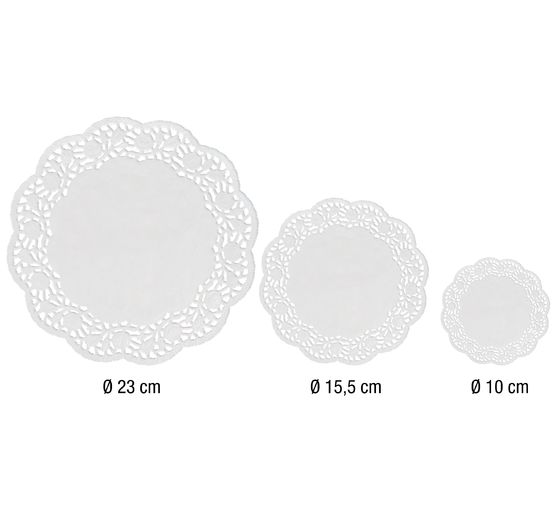 VBS Papieren kanten doily, Wit