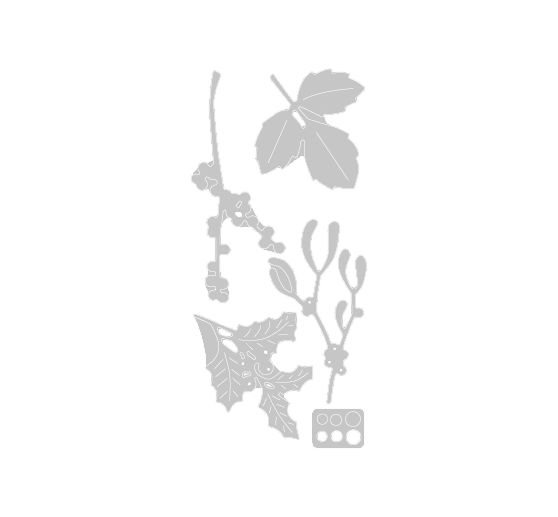 Sizzix Thinlits ponssjabloon "Winter Leaves by Sophie Guilar"