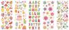 Stickers brillants &laquo; Toute l'ann&eacute;e &raquo;, 5 feuilles, env. 10 x 23 cm