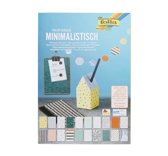 Bloc de papier à motifs « Minimaliste »