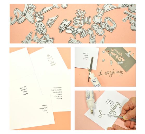 Sizzix Thinlits punching template "Script Upper & Lower"