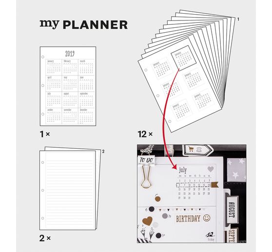 my PLANNER maand/weekoverzicht