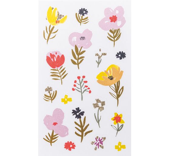 Sticker "Blumen Glitter"