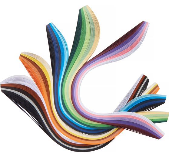 VBS Quilling strips "Colorful", 5 mm, 500 pieces