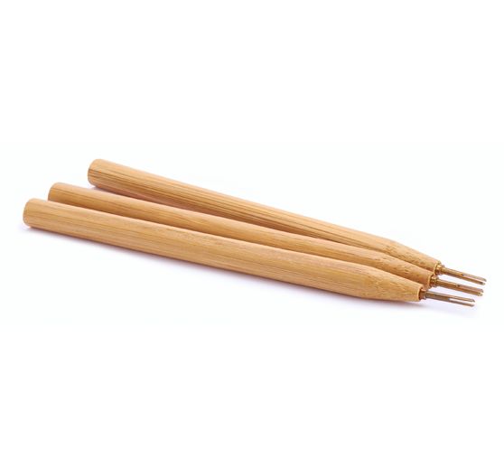 Stylet de quilling à manche en bois VBS, 3 pc.