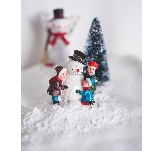 Landschaft aus Styropor mit Schnee