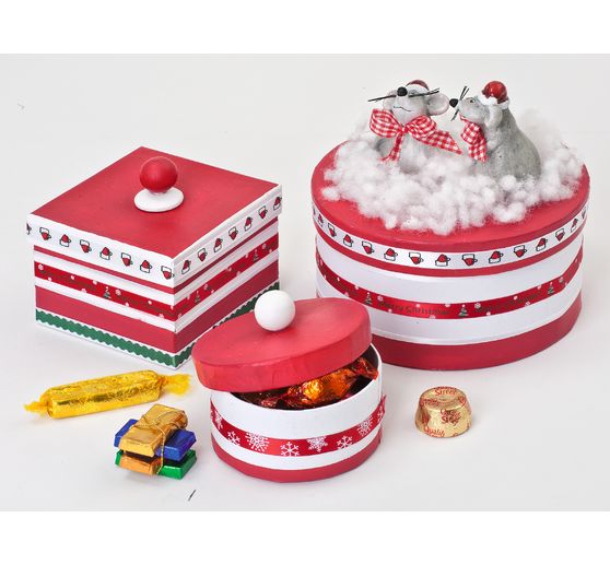 VBS Kartonnen dozen "Rond", set van 12
