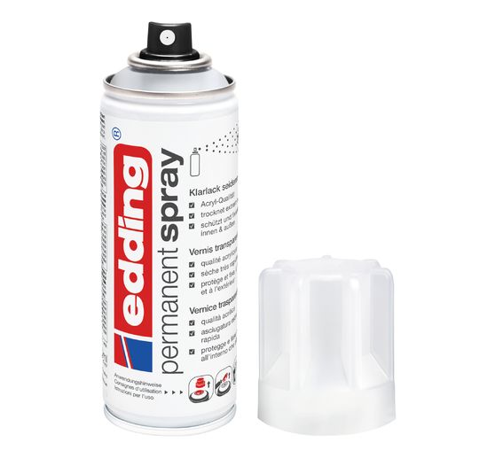 edding 5200 "Permanentespray", Vernis of blanke