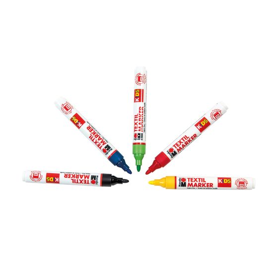Marabou KIDS TEXTILE MARKER, set van 5