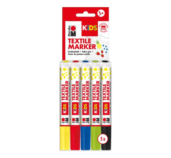 Marabou KIDS TEXTILE MARKER, set van 5